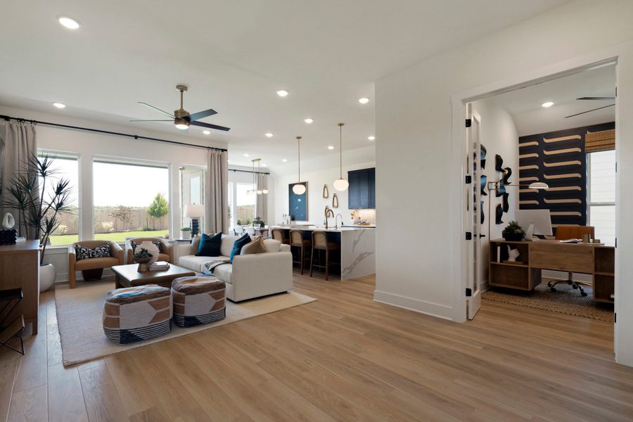 Furnished interior view inside a new home in Lagos Reserve, Manor (Image 18).