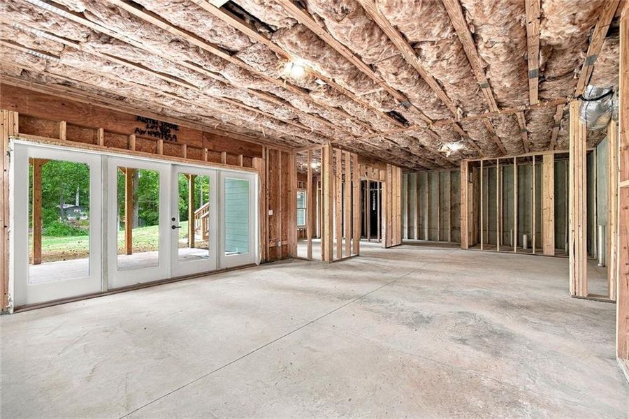 In-progress construction of a new home in , Smyrna, GA (Image 83).