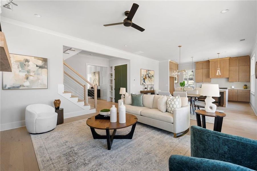 Furnished interior view inside a new home in , Cumming (Image 17).