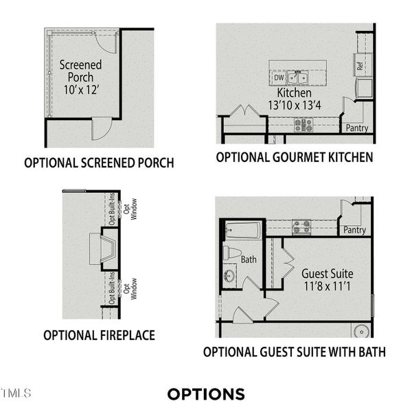 2D floor plan layout of this home in Gregory Village, Lillington, NC (Image 39).