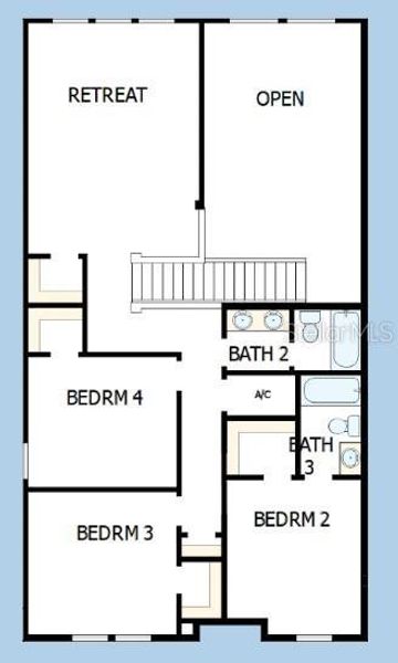 2D floor plan layout of this home in Lakeview Crossing – Tradition Series, Sarasota, FL (Image 3). 2D floor plan layout of this home in Lakeview Crossing – Tradition Series, Sarasota, FL (Image 3).