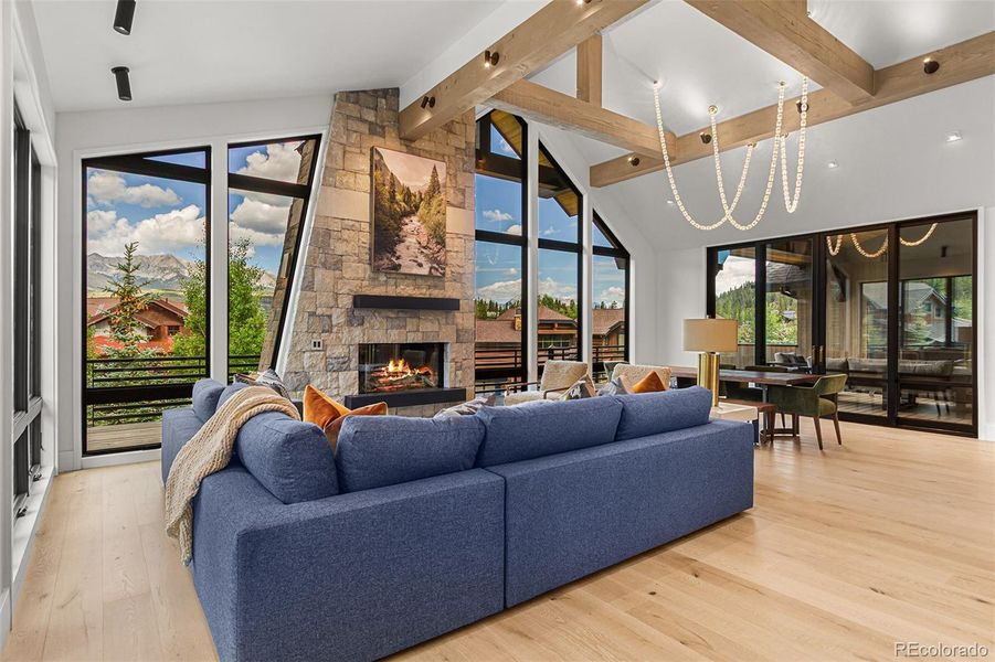 Furnished interior view inside a new home in , Breckenridge (Image 9).
