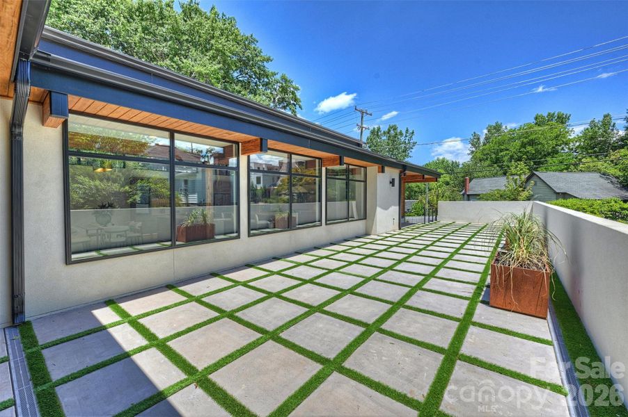 Exterior details and patio area of a home in , Charlotte (Image 27). Exterior details and patio area of a home in , Charlotte (Image 27).