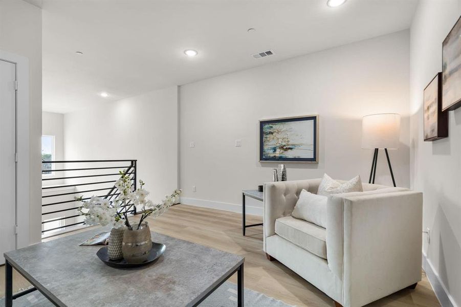 Furnished interior view inside a new home in , Irving (Image 18). Furnished interior view inside a new home in , Irving (Image 18).