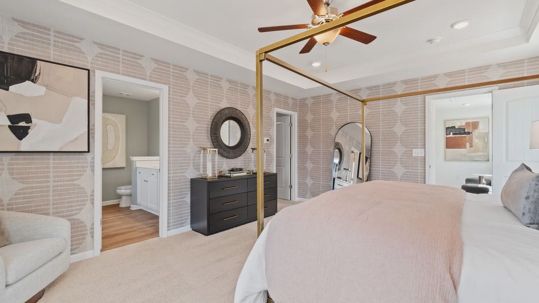 Furnished interior view inside a new home in Bowers Farm Townhomes, McDonough (Image 20). Furnished interior view inside a new home in Bowers Farm Townhomes, McDonough (Image 20).