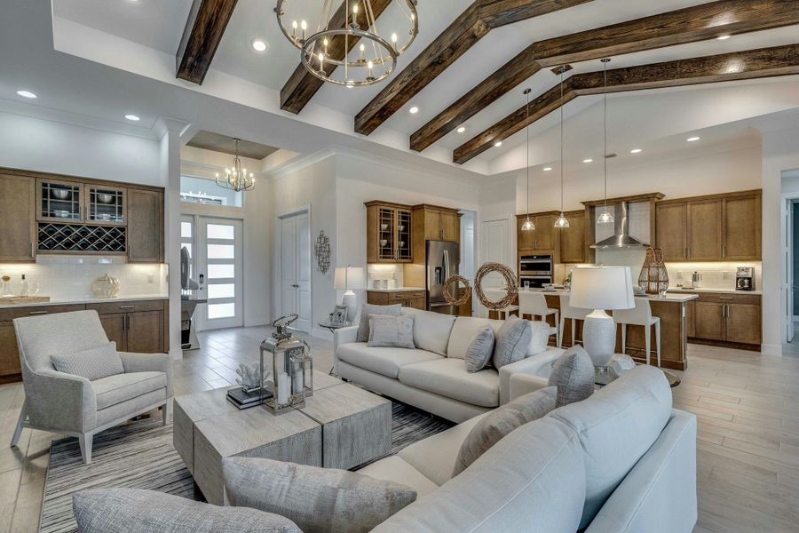 Representative furnished interior of a home built from the Tavvo by GHO Homes in Bent Pine Preserve, Vero Beach (Image 7).