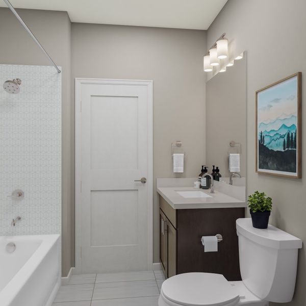 Representative furnished interior of a home built from the 2804 by Tri Pointe Homes in The Aurora Highlands, Aurora (Image 20).