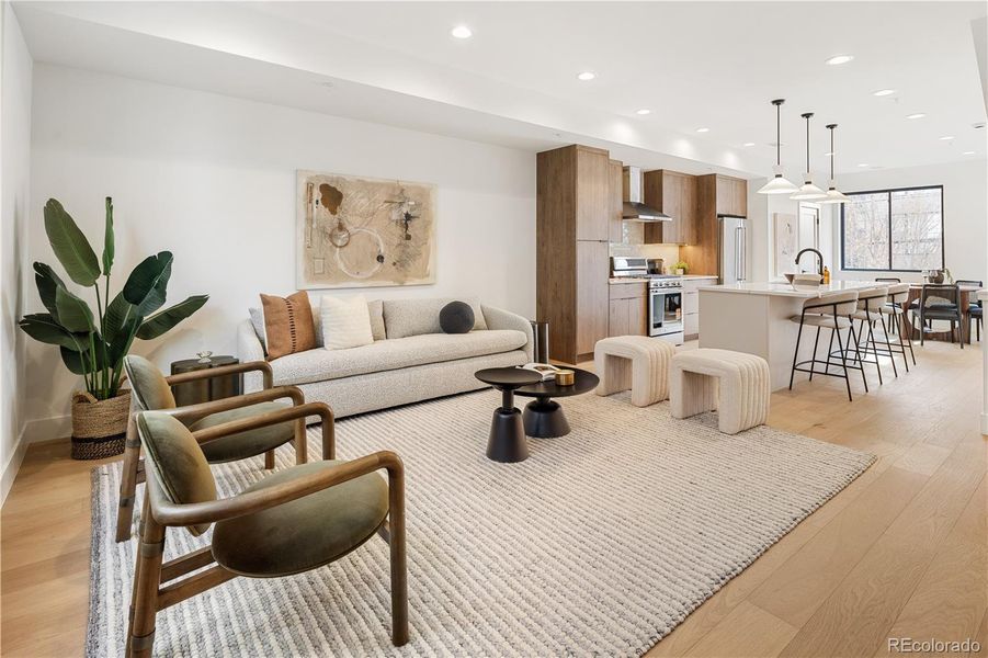 Furnished interior view inside a new home in , Denver (Image 6).