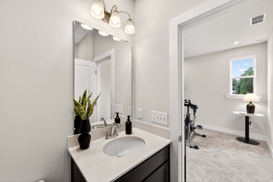 Furnished interior view inside a new home in Context at Oakhurst, Charlotte (Image 24).