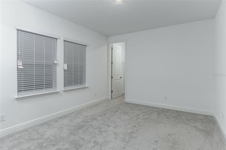 apartment bedroom - only carpet in this home