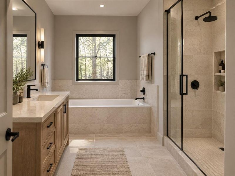 Furnished interior view inside a new home in , Smyrna (Image 3).