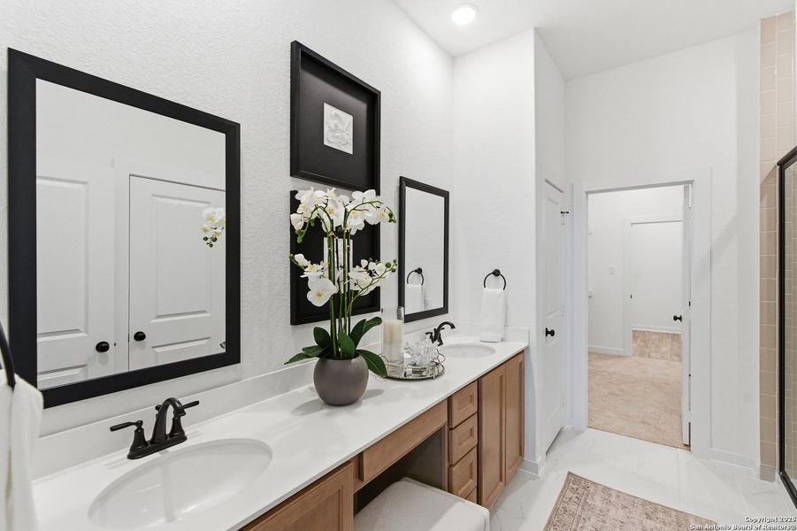 Furnished interior view inside a new home in The Crossvine, Schertz (Image 30).