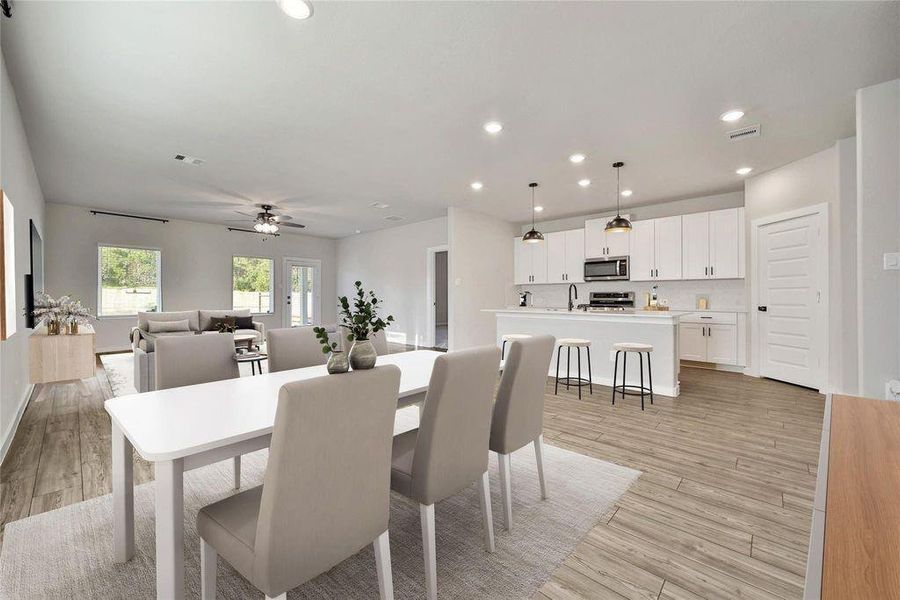 Furnished interior view inside a new home in Magnolia Place, Magnolia (Image 9).