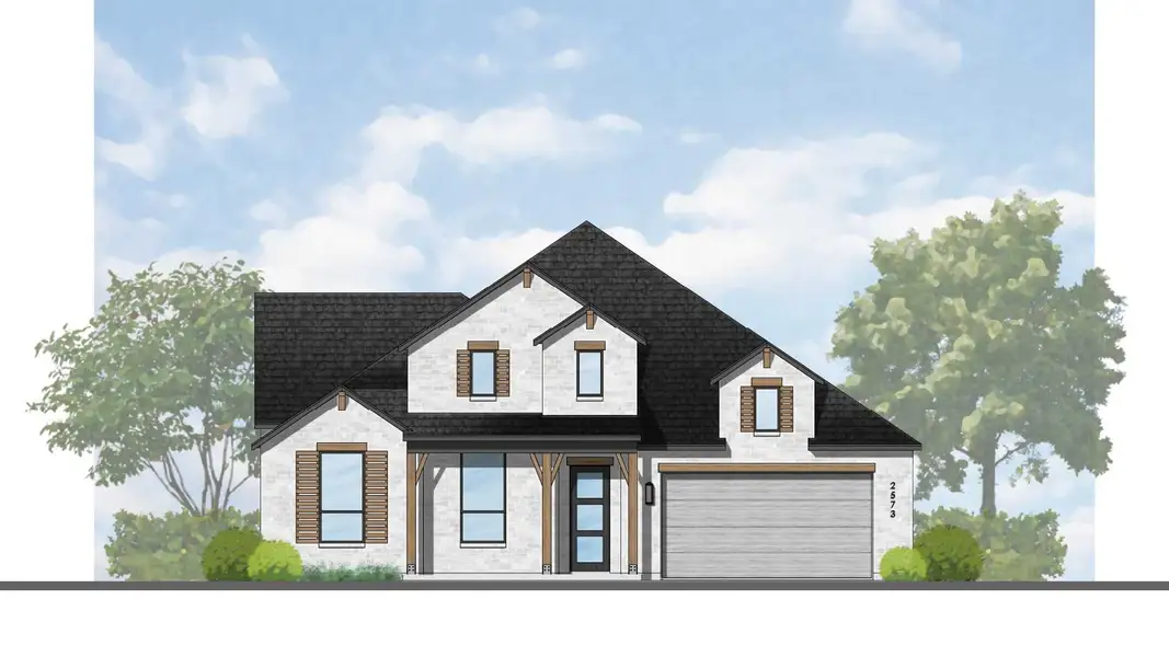 Representative rendering of the exterior for the Appleton Plan by Highland Homes (Image 2). Representative rendering of the exterior for the Appleton Plan by Highland Homes (Image 2).