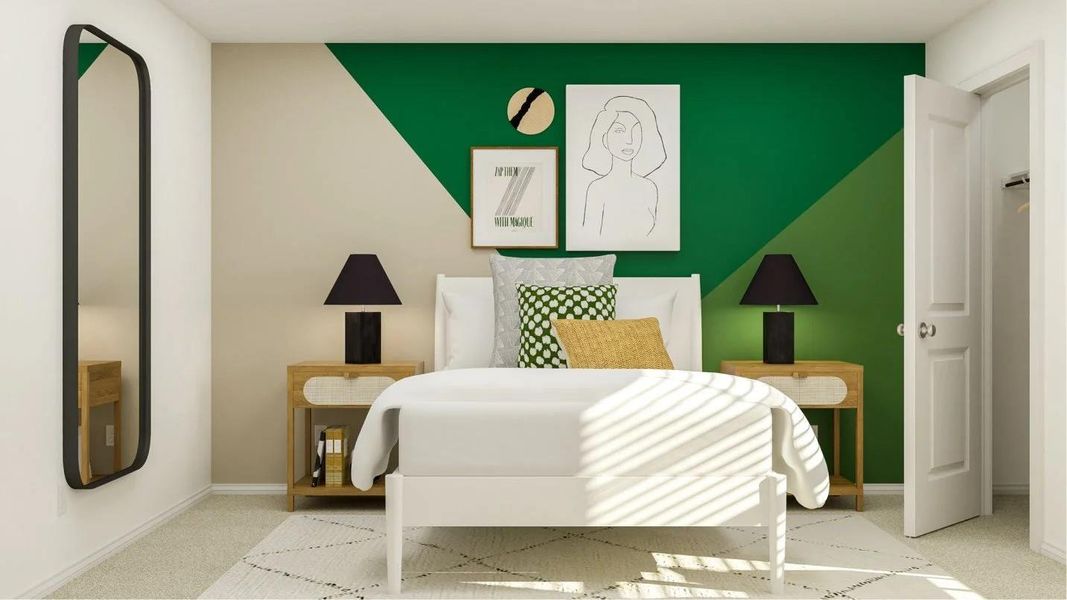 Furnished interior view inside a new home in Plum Creek North: Stonehill Collection, Kyle (Image 2).