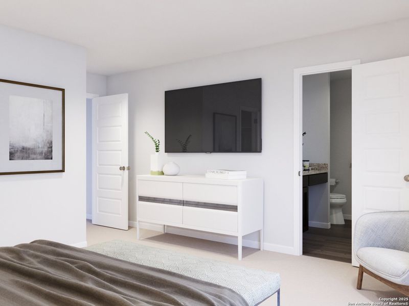 Furnished interior view inside a new home in Hickory Ridge, Elmendorf (Image 10).