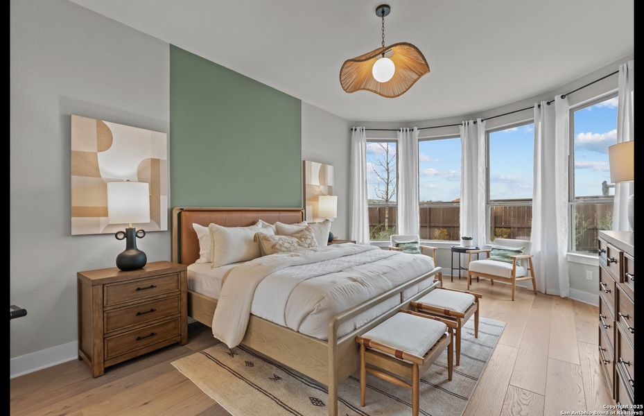 Furnished interior view inside a new home in Bison Ridge, San Antonio (Image 37).