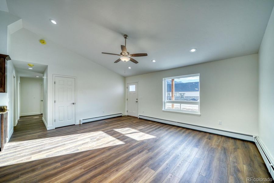Living room and hallway to bedrooms Living room and hallway to bedrooms