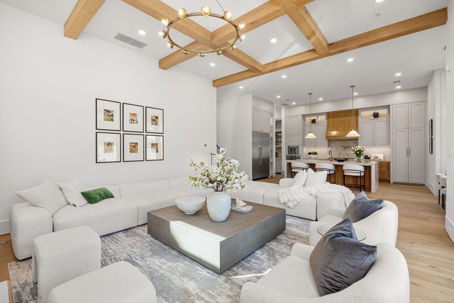 Family Room opens to the Chef's Kitchen. Great layout for both entertaining and Family time. Family Room opens to the Chef's Kitchen. Great layout for both entertaining and Family time.