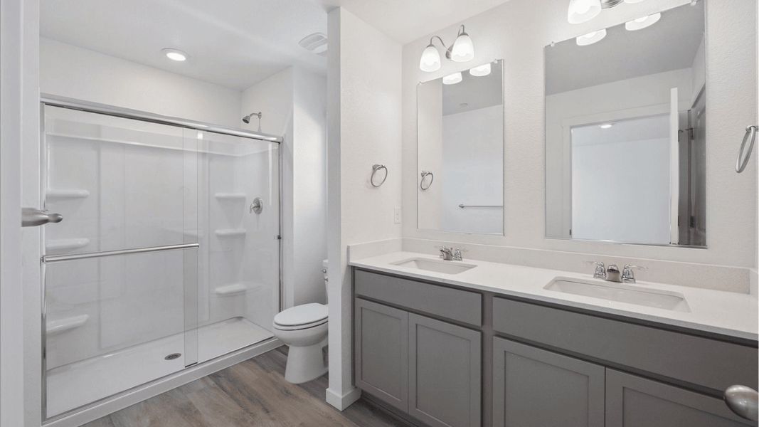 Furnished interior view inside a new home in Settlers Crossing, Commerce City (Image 12).