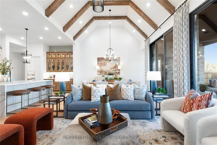 Furnished interior view inside a new home in Canyon Creek Estates, Sherman (Image 5).
