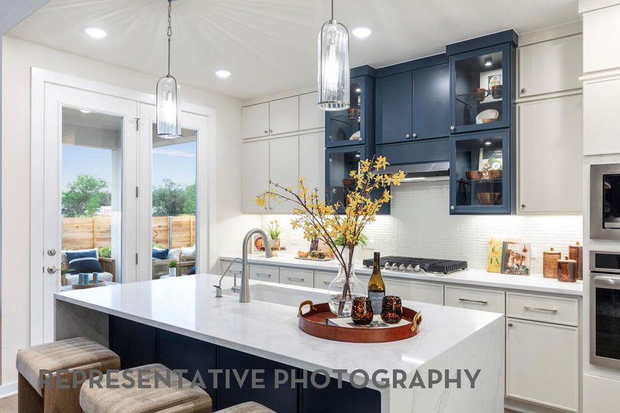 Furnished interior view inside a new home in Goodnight Ranch, Austin (Image 11).