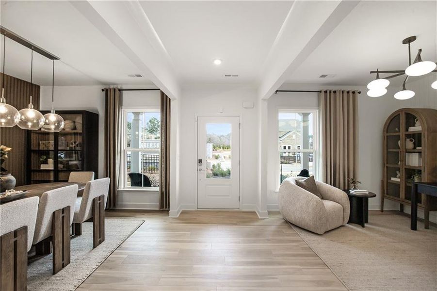 Furnished interior view inside a new home in Haverhill Estates, Dacula (Image 2).