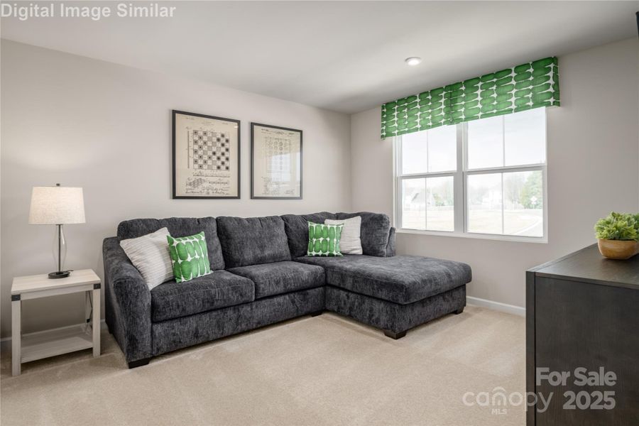 Furnished interior view inside a new home in Bozardt Farms, Charlotte (Image 17).