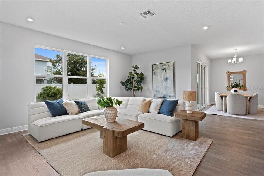 Furnished interior view inside a new home in , Tampa (Image 23).