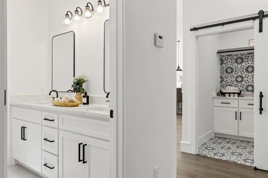 Furnished interior view inside a new home in , Quinlan (Image 11).