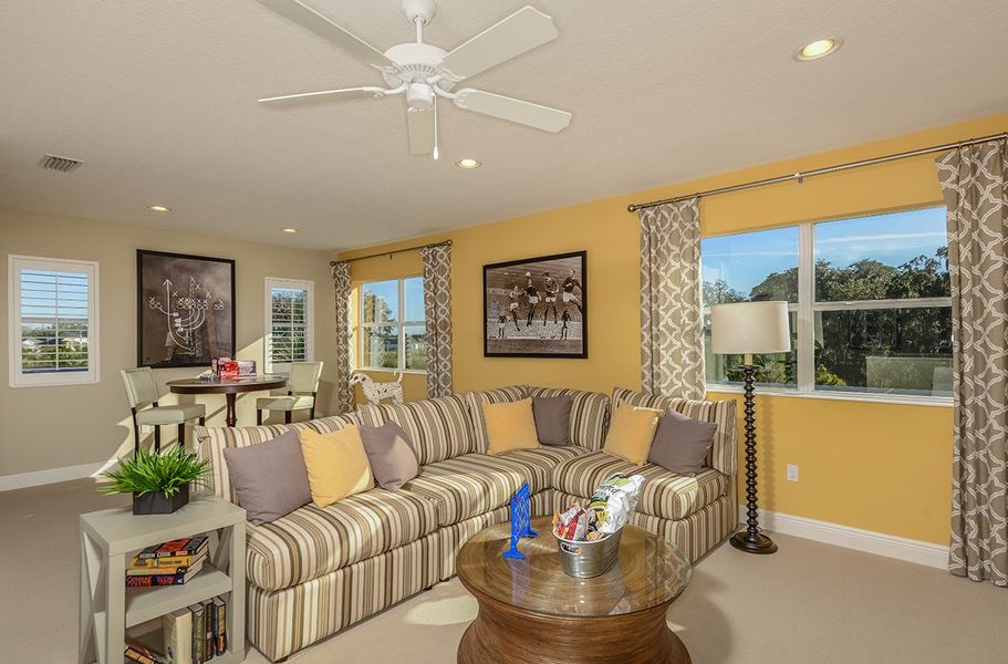 Furnished interior view inside a new home in Tide Marsh, Fort Myers (Image 21). Furnished interior view inside a new home in Tide Marsh, Fort Myers (Image 21).