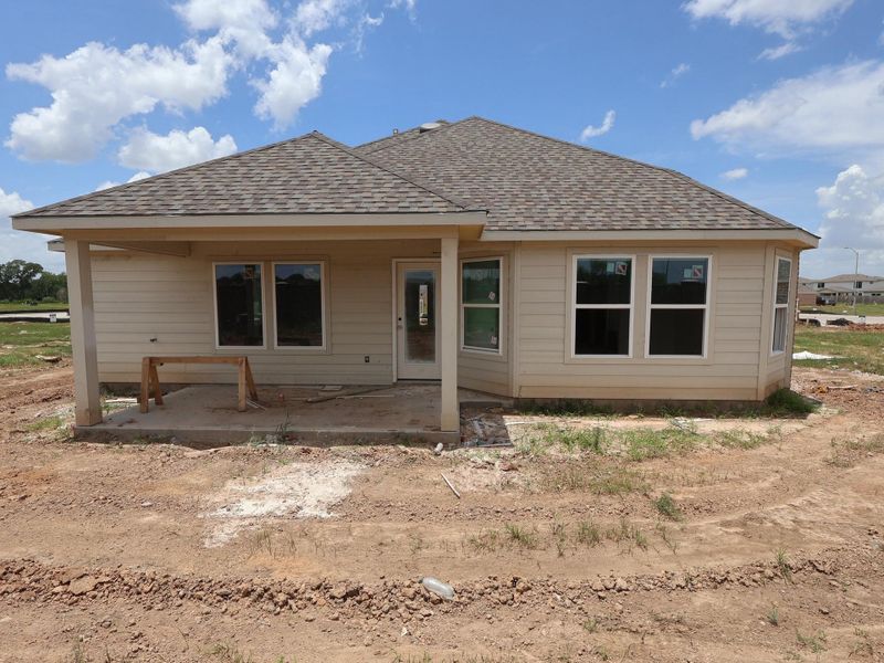 Exterior details and patio area of a home in Hallimore Ranch, Rosenberg (Image 3). Exterior details and patio area of a home in Hallimore Ranch, Rosenberg (Image 3).