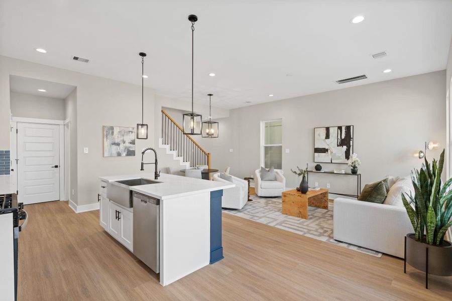 Furnished interior view inside a new home in , Houston (Image 32).