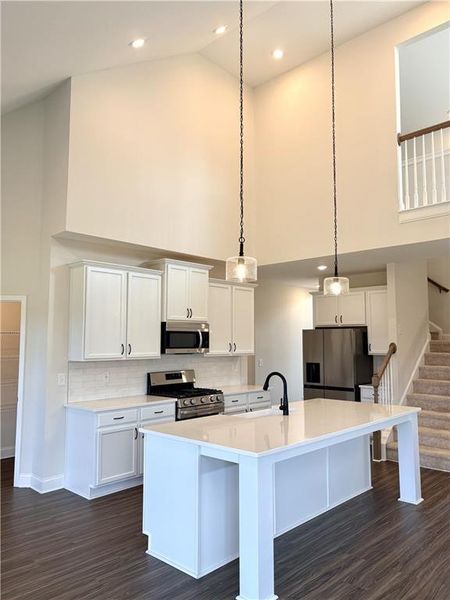 Furnished interior view inside a new home in Heritage Pointe at The Georgian, Villa Rica (Image 11).