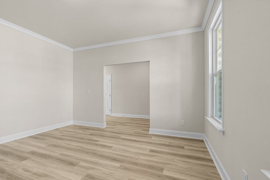 Representative unfurnished interior of a home built from the Kirkwood by Taylor Morrison in Falls Creek, Flowery Branch (Image 15). Representative unfurnished interior of a home built from the Kirkwood by Taylor Morrison in Falls Creek, Flowery Branch (Image 15).