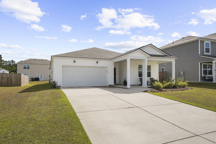 Exterior details and patio area of a home in Nexton, Summerville (Image 20). Exterior details and patio area of a home in Nexton, Summerville (Image 20).