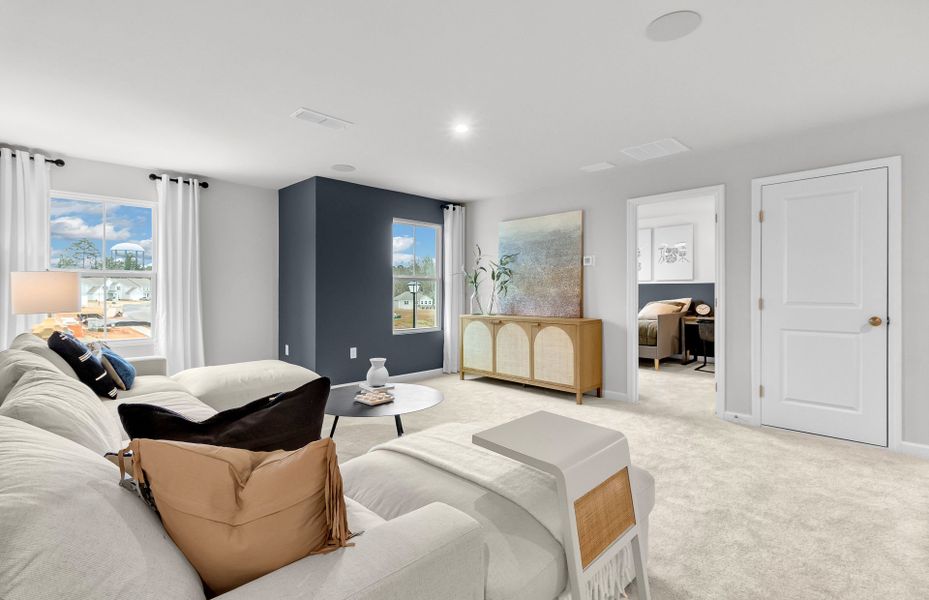 Furnished interior view inside a new home in Carpenter Falls, Durham (Image 11).