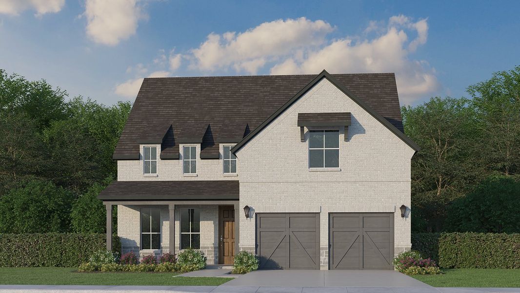 Plan 1148 Elevation B w/ Stone