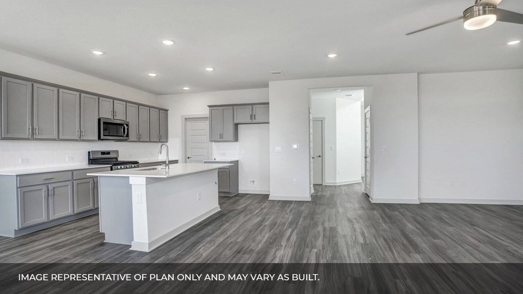 Furnished interior view inside a new home in Frontier, Mustang Ridge (Image 3).