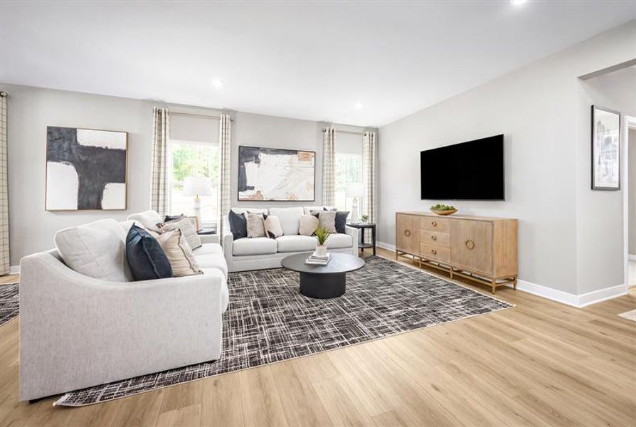 Furnished interior view inside a new home in The Retreat at Bridle Creek, White House (Image 9).