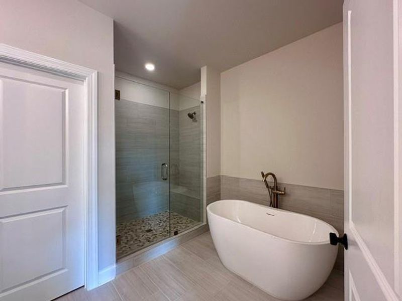Furnished interior view inside a new home in Ward's Crossing Townhomes, Johns Creek (Image 13).