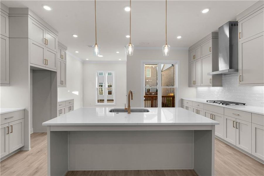 Furnished interior view inside a new home in , Johns Creek (Image 10).