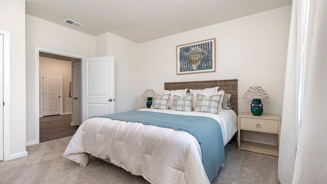 Furnished interior view inside a new home in Fox Run, Supply (Image 13). Furnished interior view inside a new home in Fox Run, Supply (Image 13).
