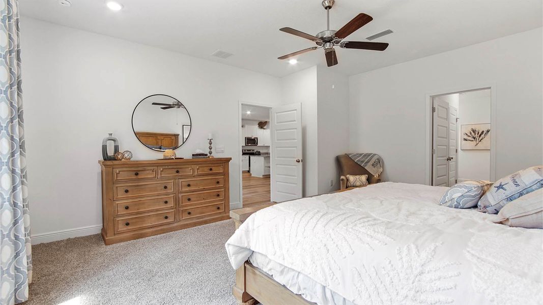 Representative furnished interior of a home built from the Delray by D.R. Horton in Bayside at Ward Creek, Panama City Beach (Image 18). Representative furnished interior of a home built from the Delray by D.R. Horton in Bayside at Ward Creek, Panama City Beach (Image 18).