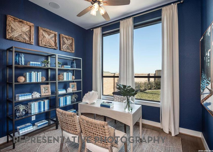 Furnished interior view inside a new home in Weston Oaks, San Antonio (Image 9).