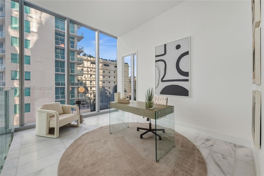 Furnished interior view inside a new home in , Miami (Image 43).
