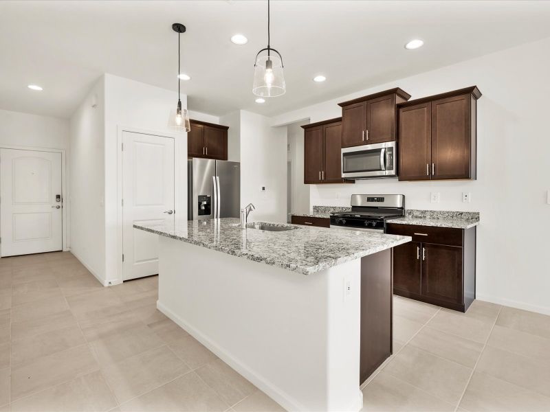 Furnished interior view inside a new home in Las Patrias at Star Valley Phase III - Signature Series, Tucson (Image 5). Furnished interior view inside a new home in Las Patrias at Star Valley Phase III - Signature Series, Tucson (Image 5).