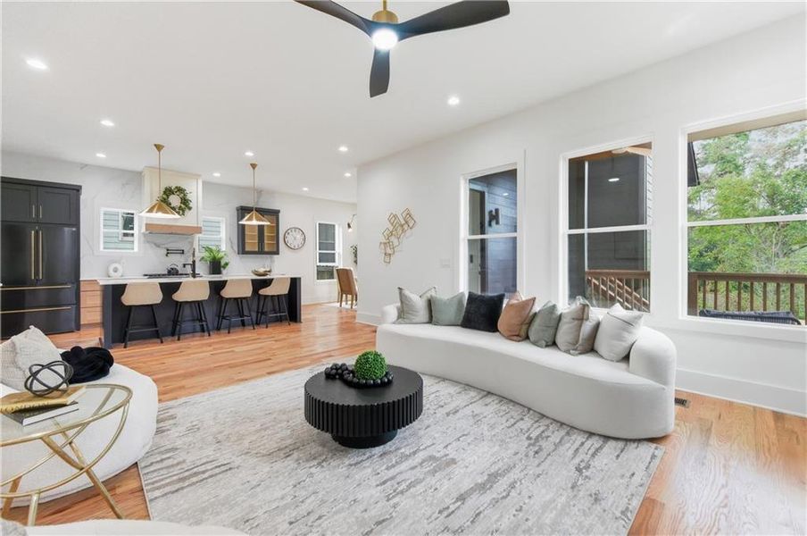 Furnished interior view inside a new home in , Atlanta (Image 33). Furnished interior view inside a new home in , Atlanta (Image 33).