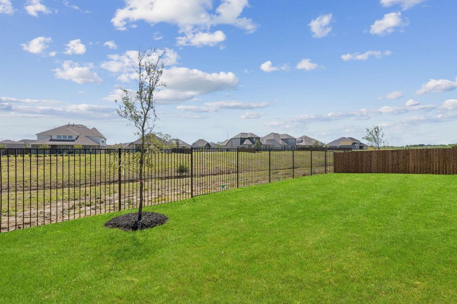 Exterior details and patio area of a home in Westside Preserve, Midlothian (Image 20).