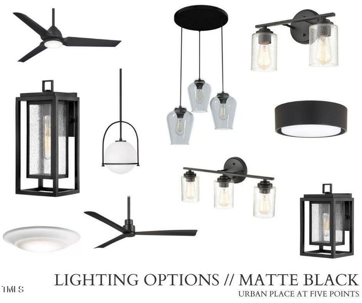 LIGHTING OPTIONS __ Matte Black